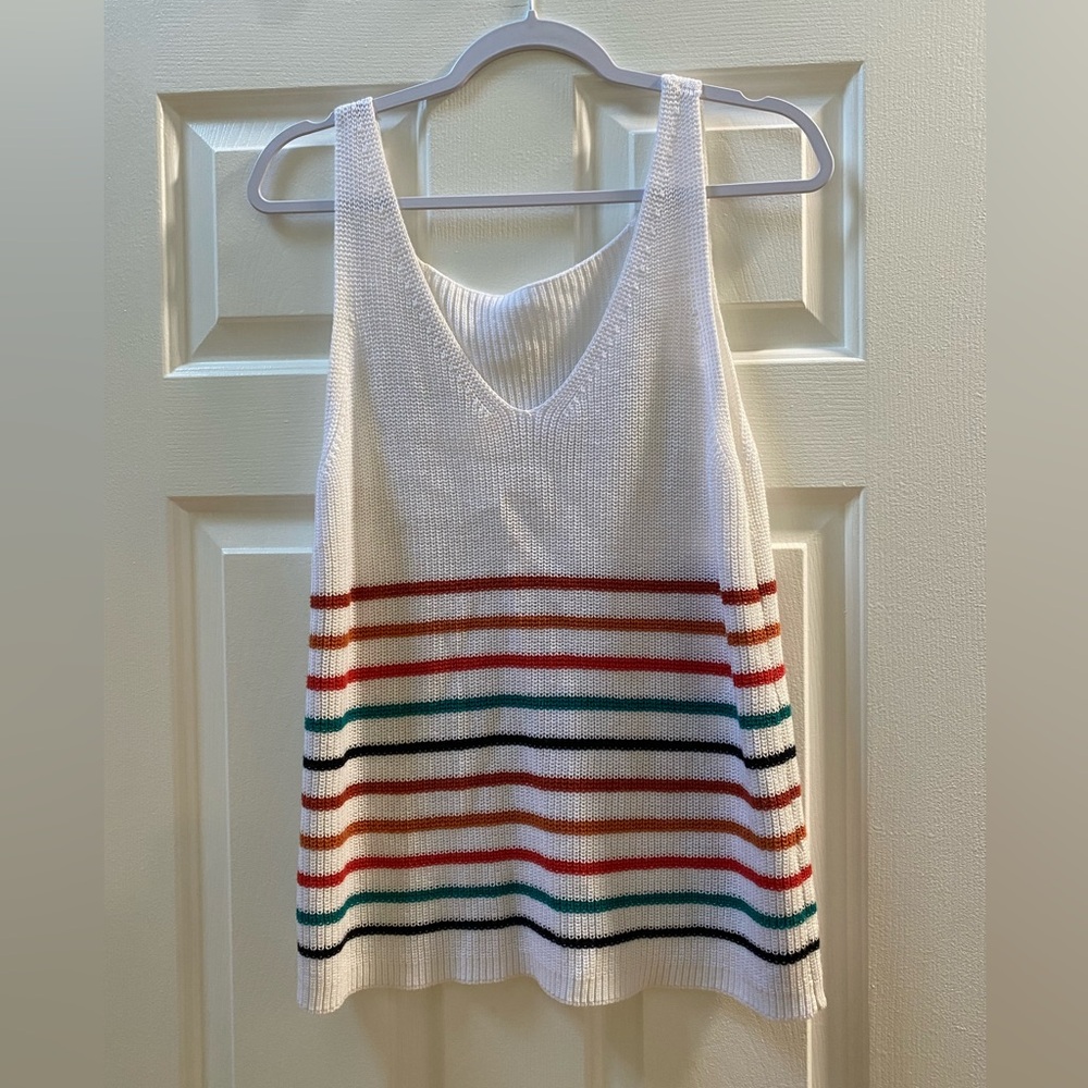 Gently used White, Red, and other Old Navy tank